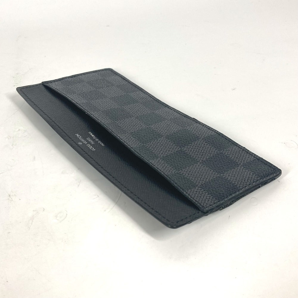 LOUIS VUITTON Card Case N63084 Damier Grafitto Canvas black Damier Grafitte Portefeuille Ron mens
