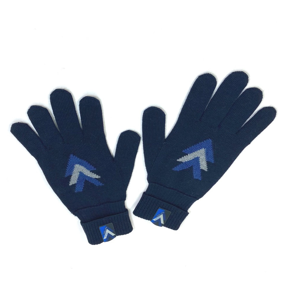 LOUIS VUITTON Glove M70305 wool Navy Gon Triple V mens