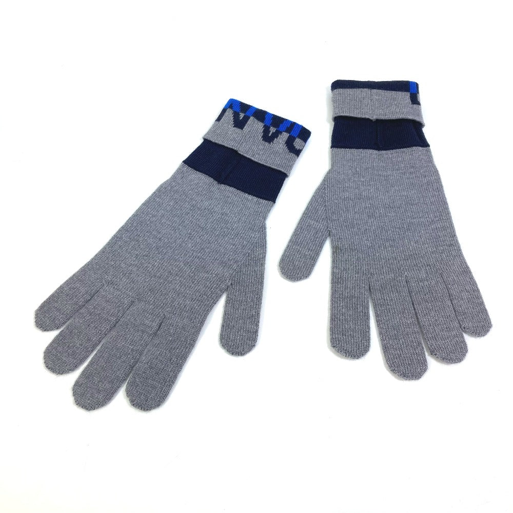 LOUIS VUITTON Glove M71247 wool gray Gon LV Horizon mens