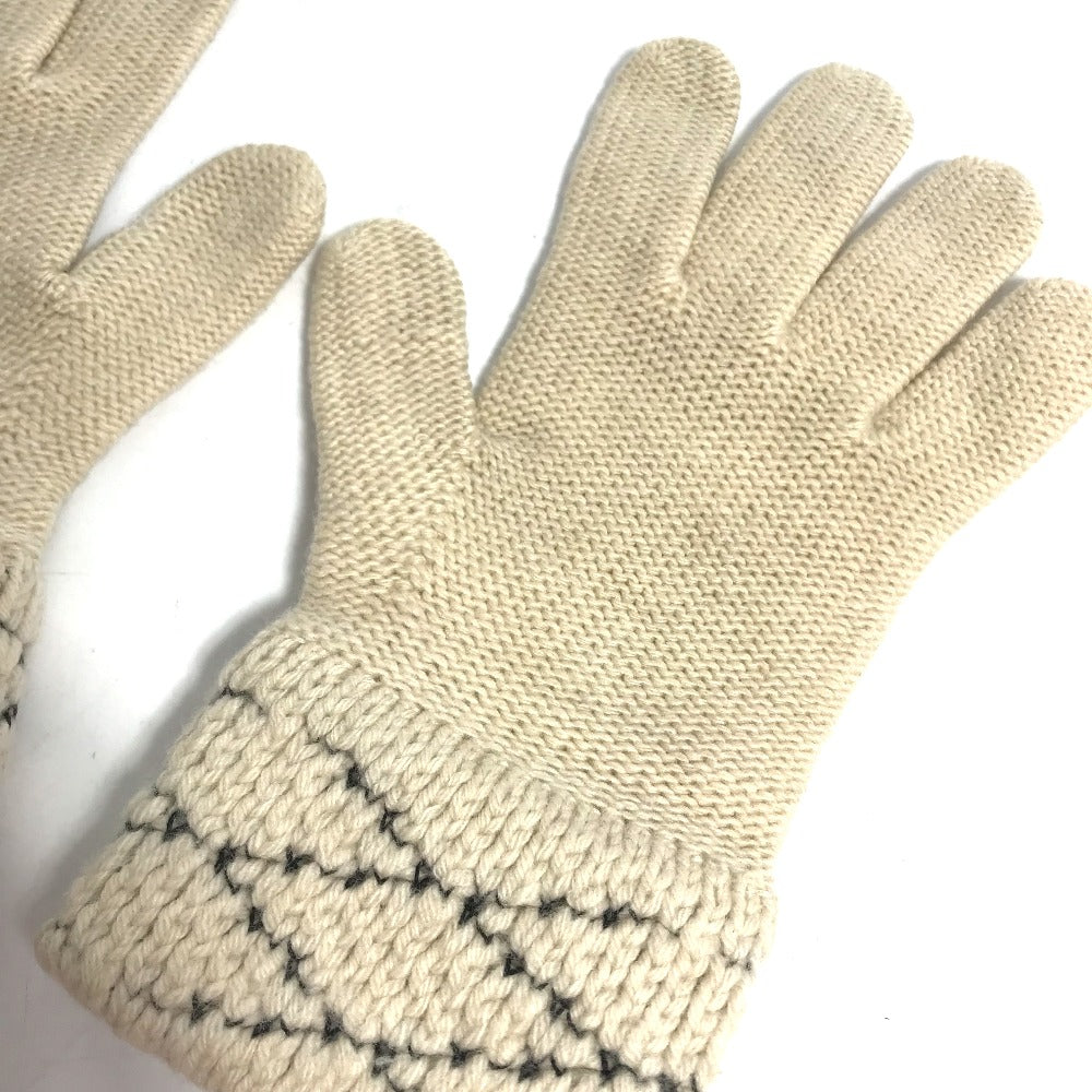 LOUIS VUITTON gloves M58363 Wool, Cashmere beige Gon Maltage Women