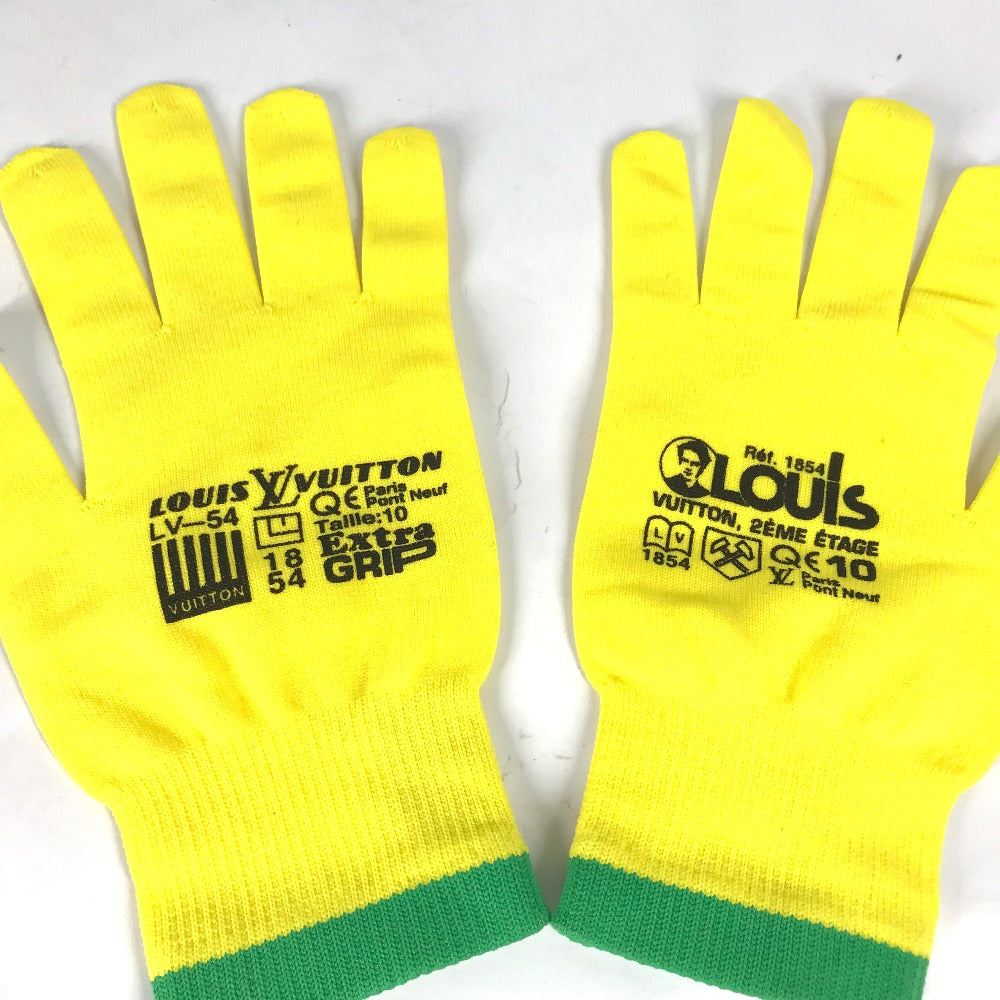 LOUIS VUITTON gloves MP2370 Nylon, Polyurethane yellow Gon RGB mens