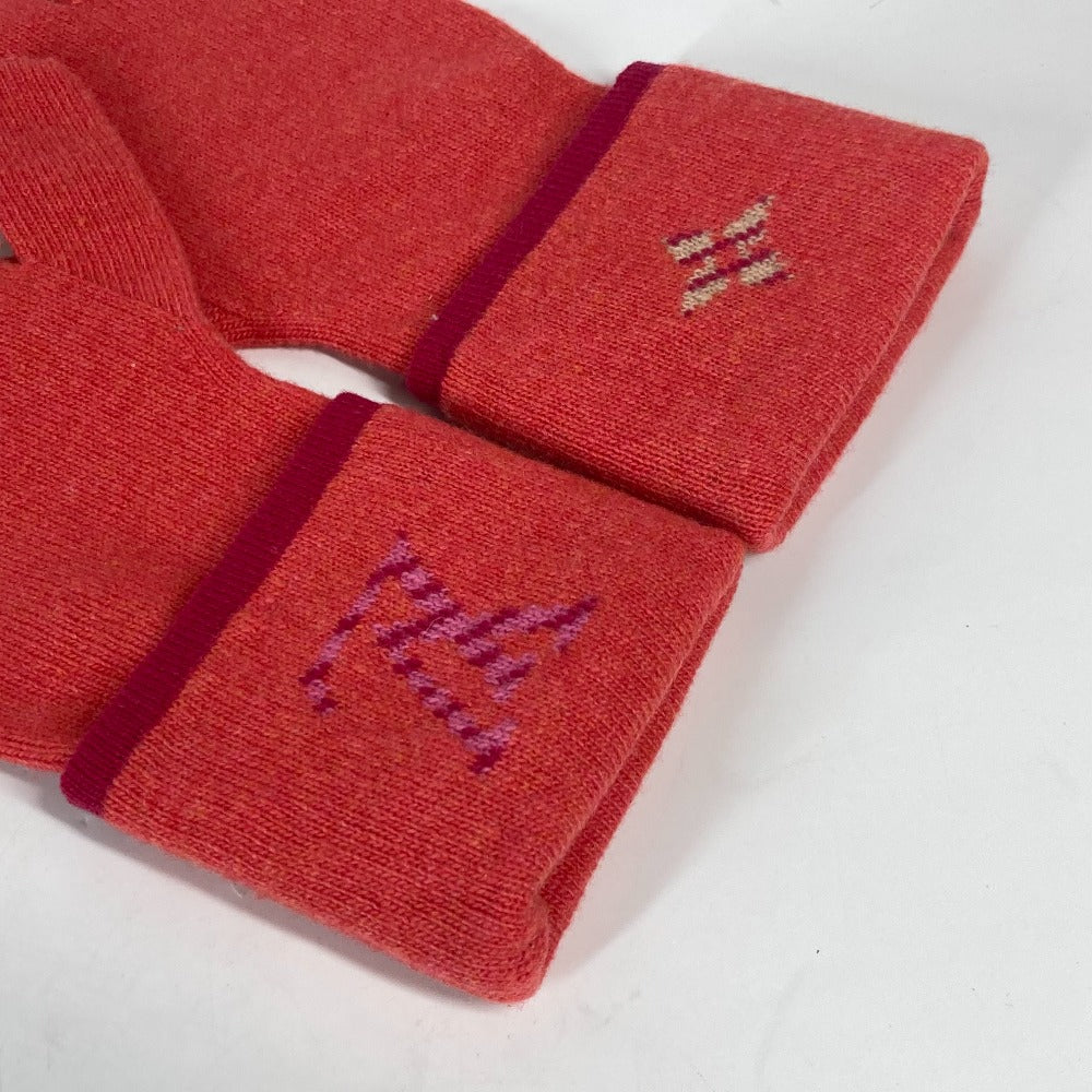 LOUIS VUITTON gloves M70838 Wool / cashmere pink Gon Pop Monogram Gloves Women