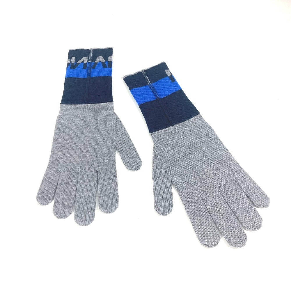 LOUIS VUITTON gloves M71247 wool gray Gon LV Horizon