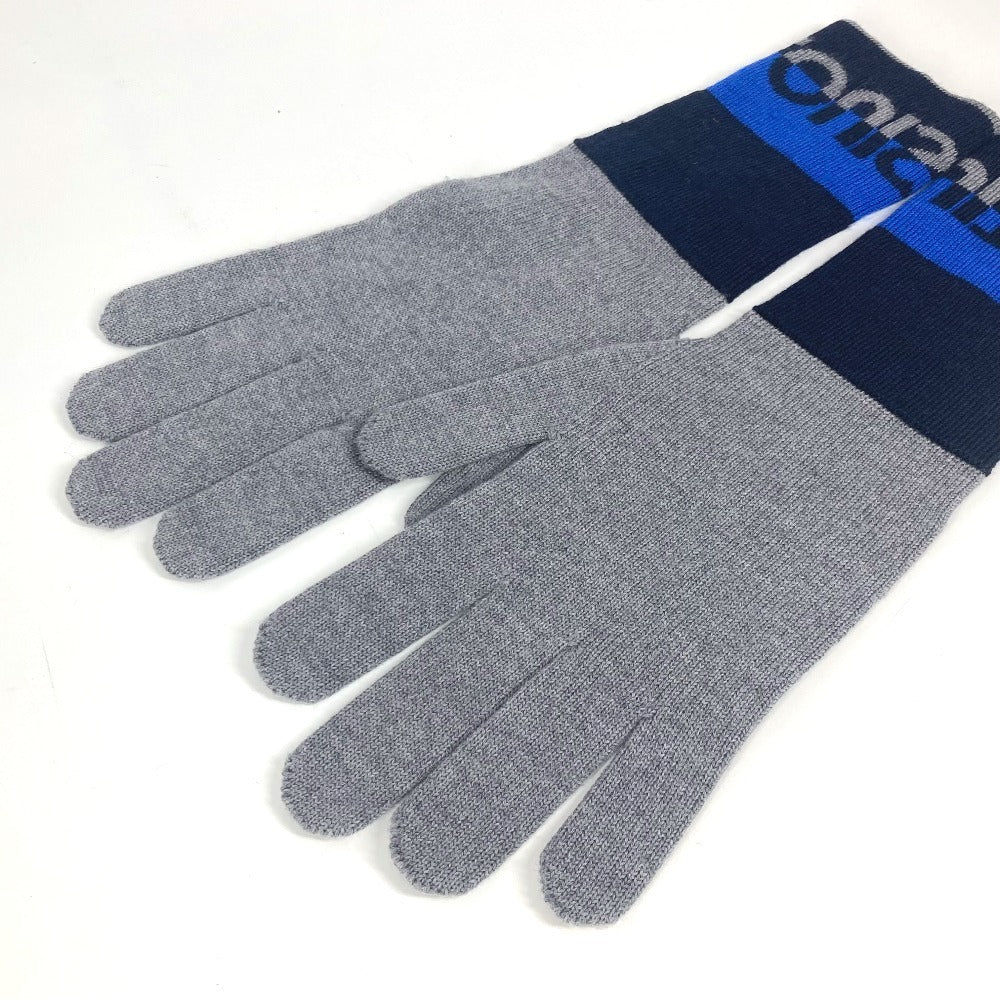 LOUIS VUITTON gloves M71247 wool gray Gon LV Horizon