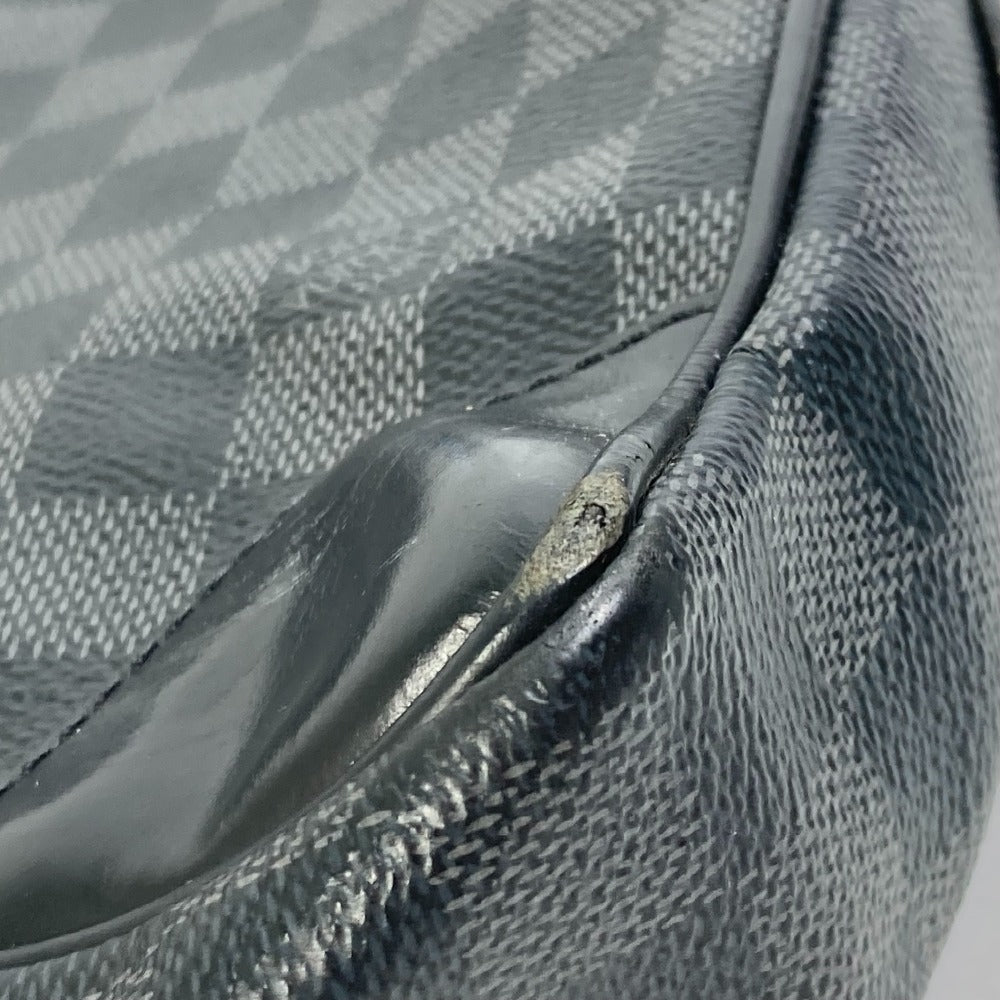 LOUIS VUITTON Business bag N41125 Damier Grafitto Canvas black Damier Grafitte Porto documan Voyage PDV mens