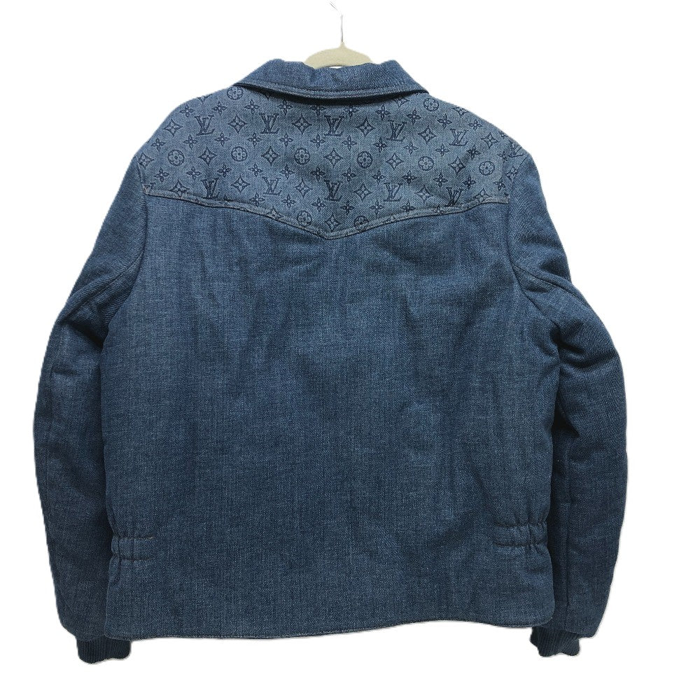 LOUIS VUITTON Jacket RM231M SU0 HOB11E denim blue 23Stainless Steel Monogram Padded Denim mens 52