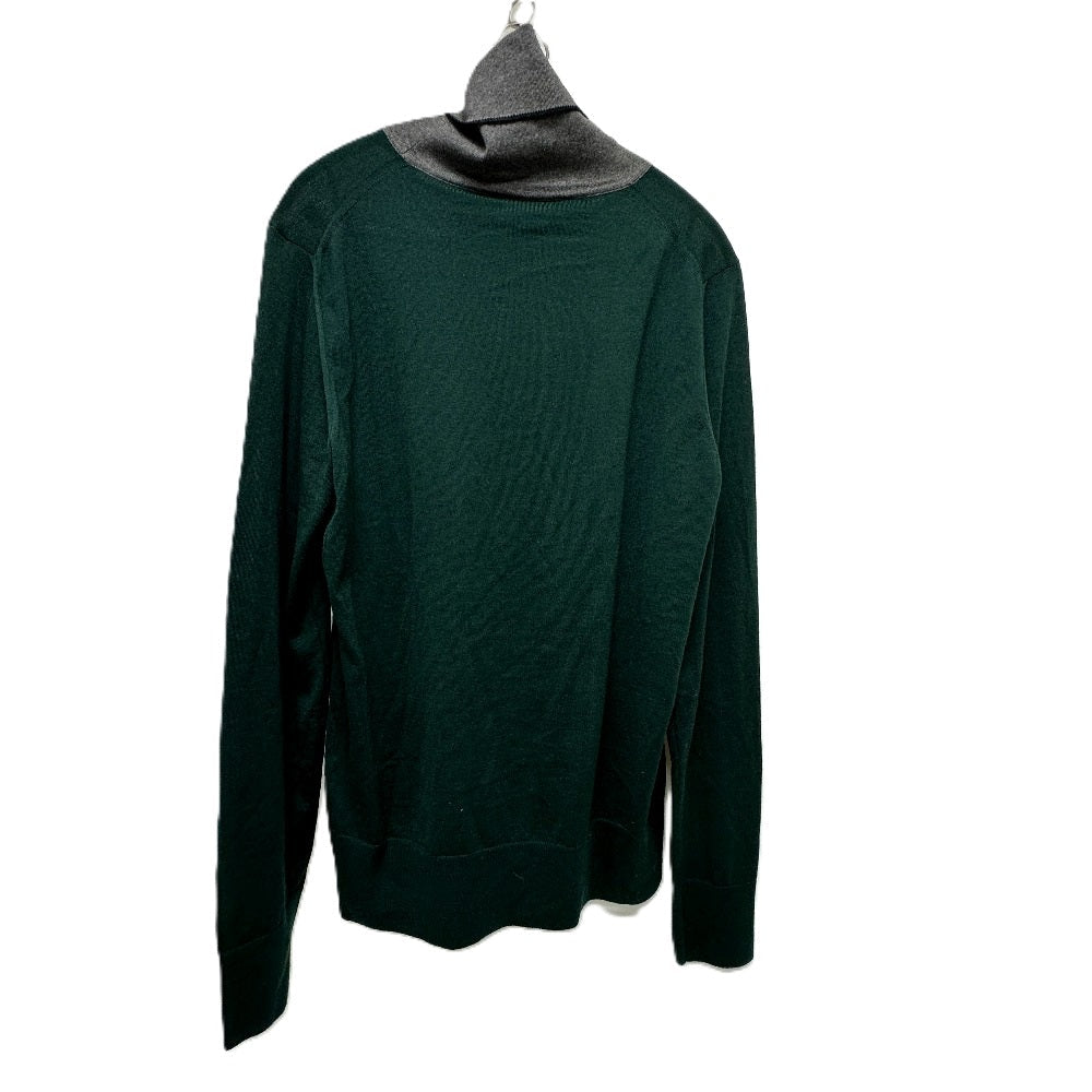 LOUIS VUITTON sweater wool green High neck Bicolor mens S