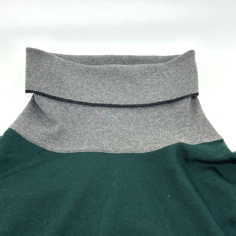LOUIS VUITTON sweater wool green High neck Bicolor mens S