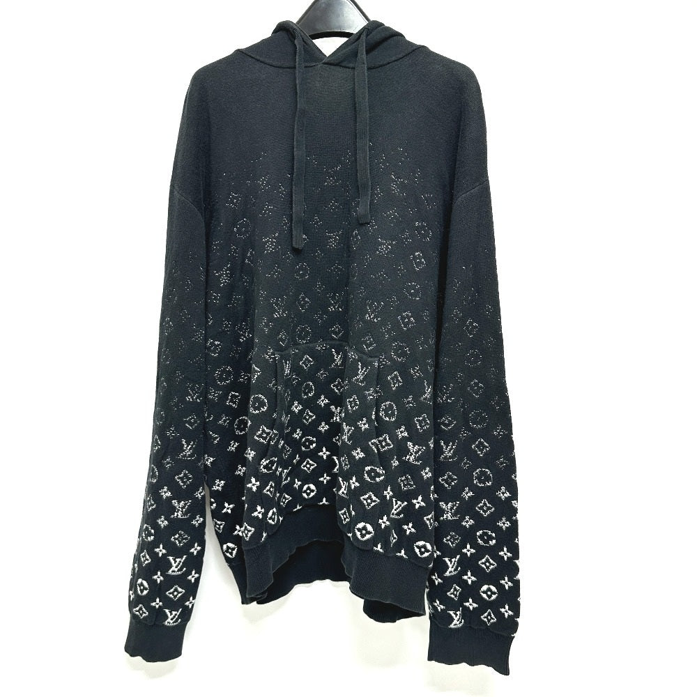 LOUIS VUITTON Hoodie RM222Q cotton black gradient L