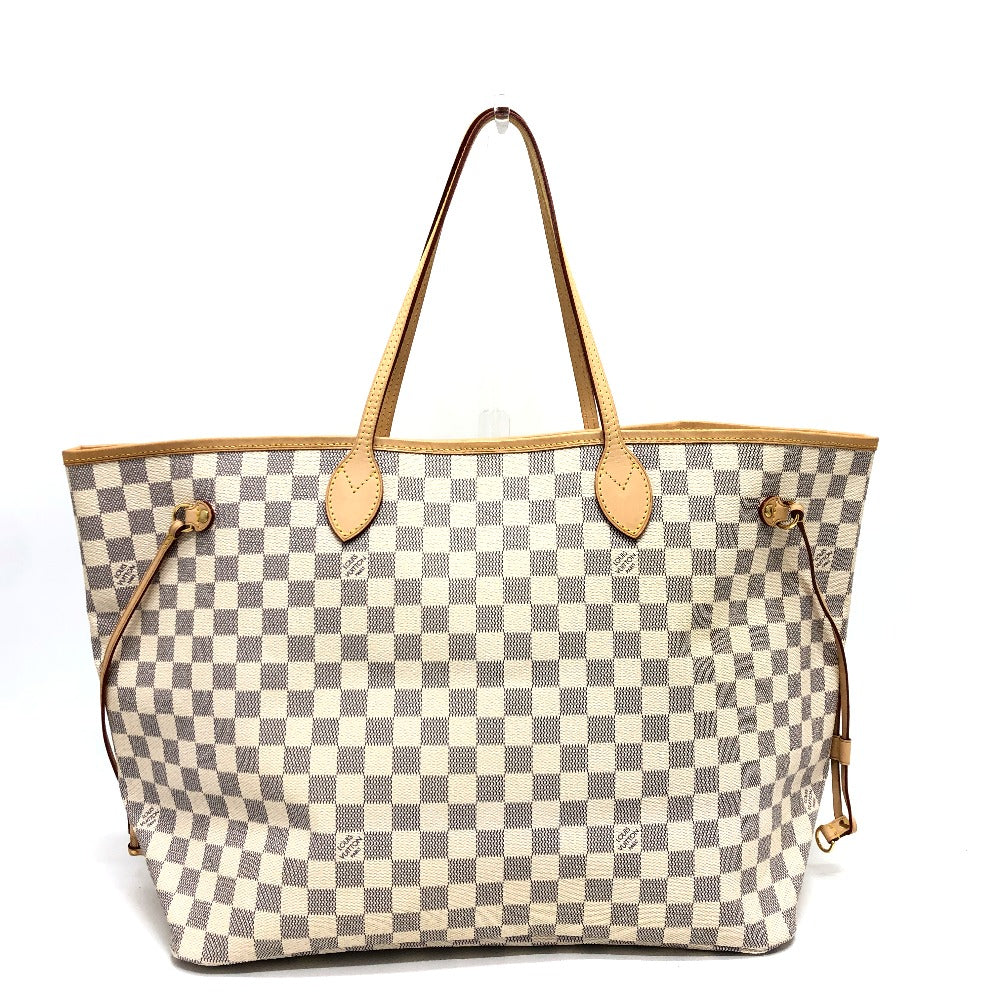 LOUIS VUITTON Tote Bag Damier Azur Canvas white Neverfull GM Women