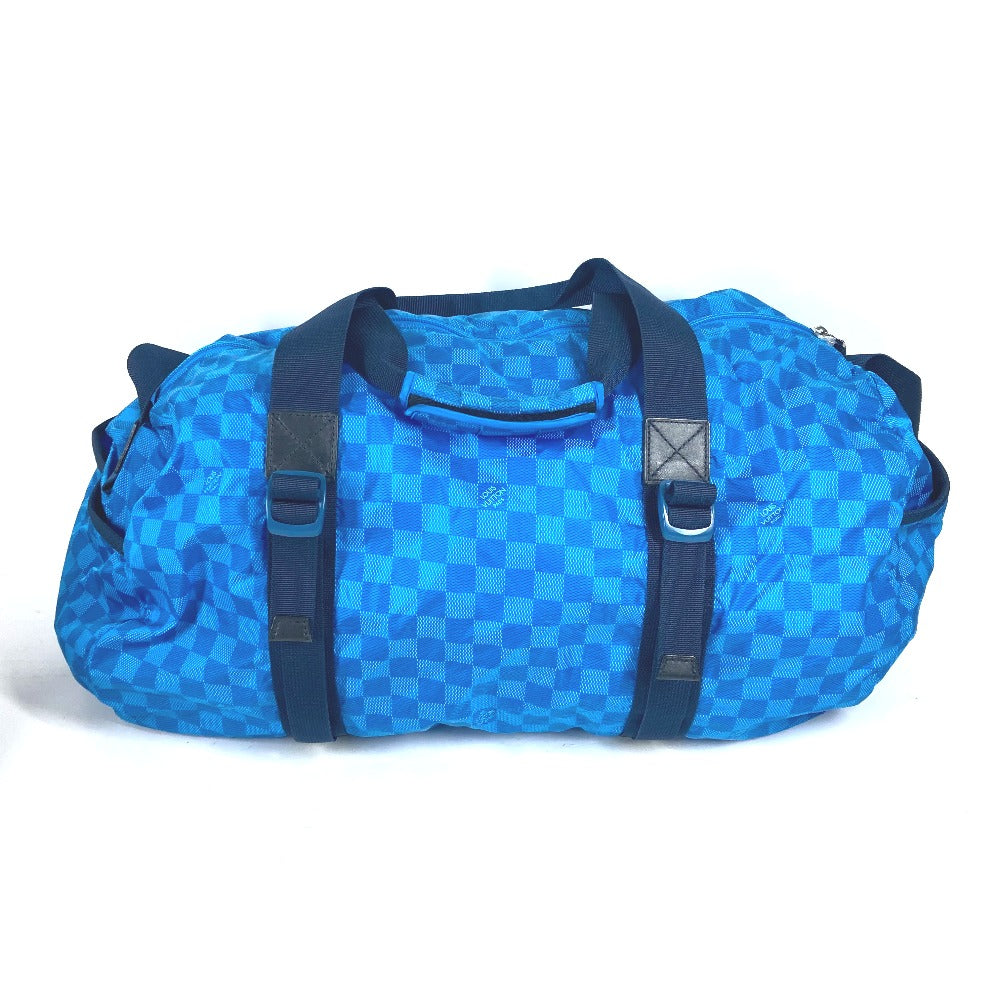 LOUIS VUITTON Boston Duffel bag M97057 Nylon blue Damier Aventure Plat Ktical