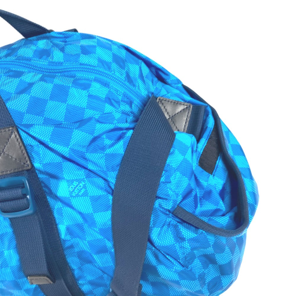 LOUIS VUITTON Boston Duffel bag M97057 Nylon blue Damier Aventure Plat Ktical