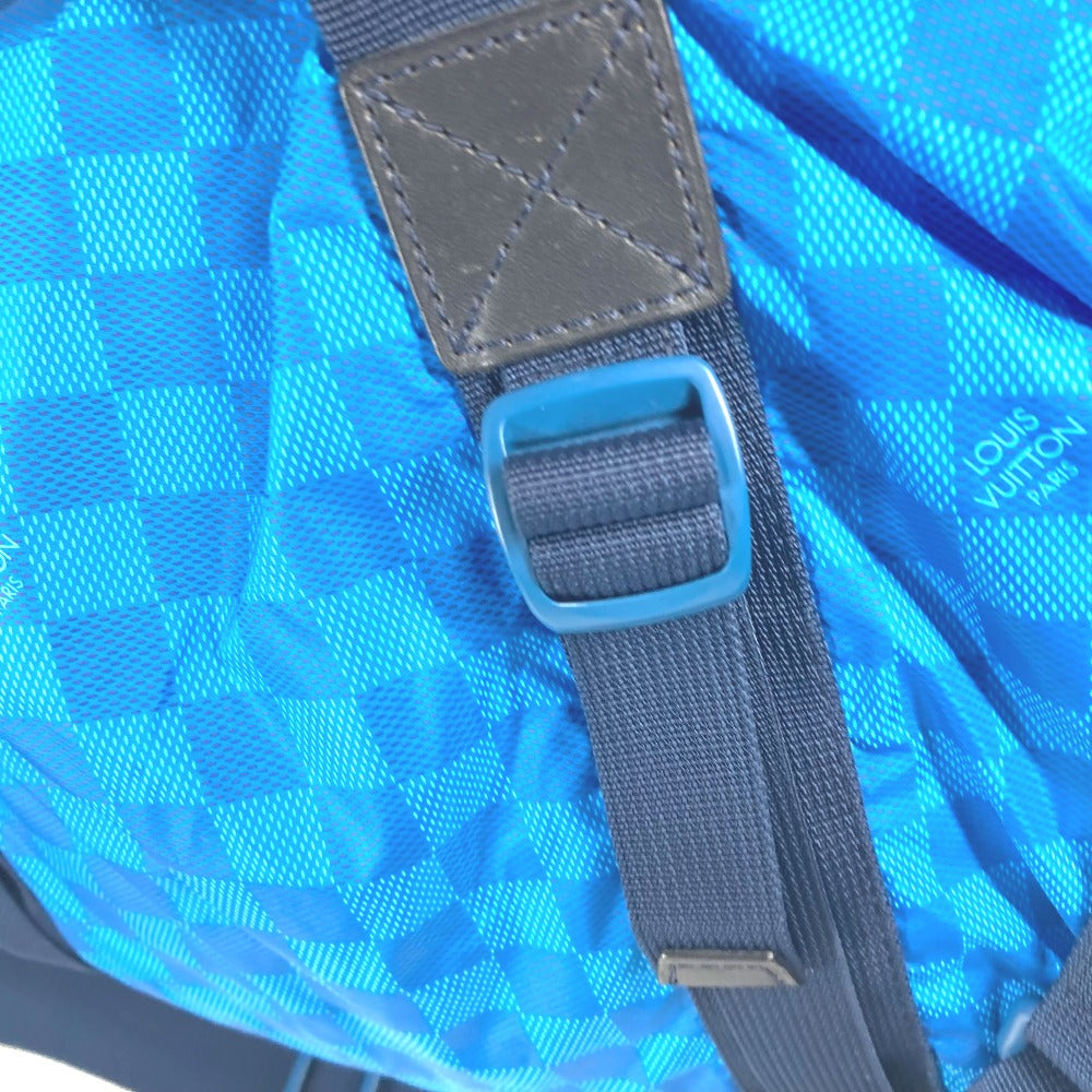 LOUIS VUITTON Boston Duffel bag M97057 Nylon blue Damier Aventure Plat Ktical