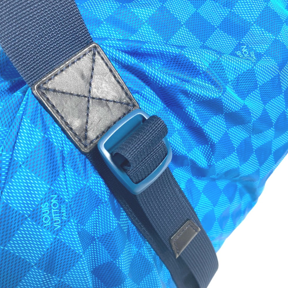 LOUIS VUITTON Boston Duffel bag M97057 Nylon blue Damier Aventure Plat Ktical
