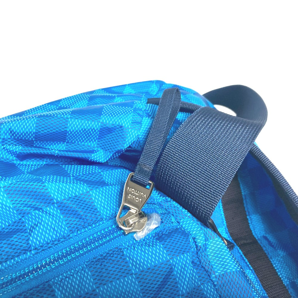 LOUIS VUITTON Boston Duffel bag M97057 Nylon blue Damier Aventure Plat Ktical