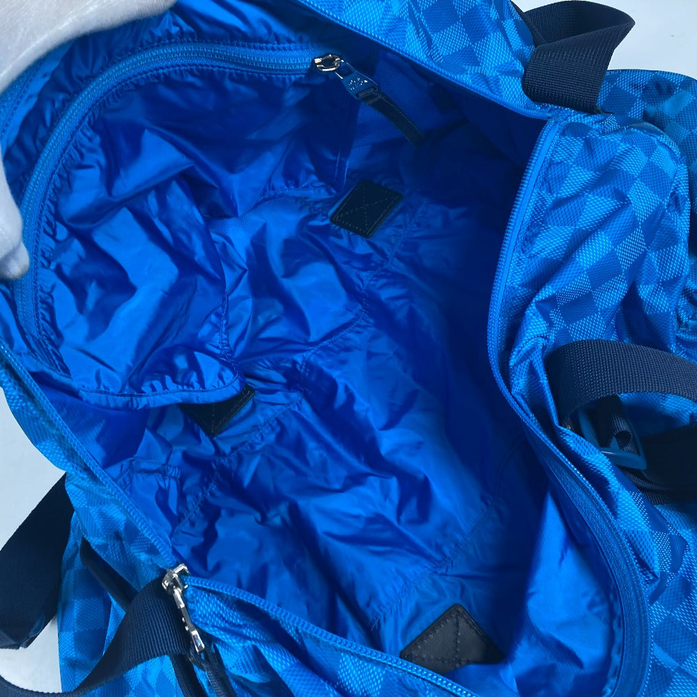 LOUIS VUITTON Boston Duffel bag M97057 Nylon blue Damier Aventure Plat Ktical