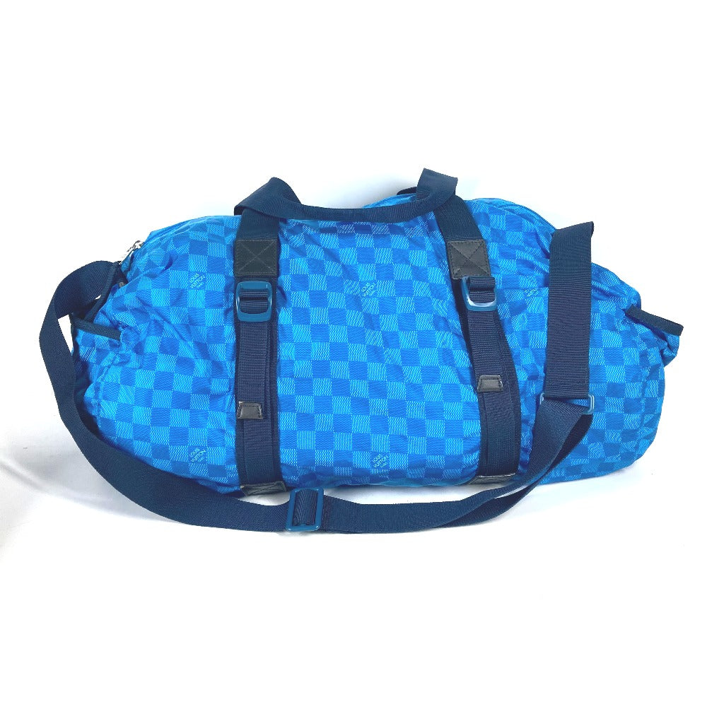 LOUIS VUITTON Boston Duffel bag M97057 Nylon blue Damier Aventure Plat Ktical