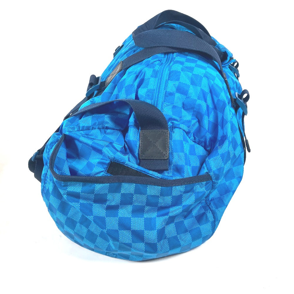 LOUIS VUITTON Boston Duffel bag M97057 Nylon blue Damier Aventure Plat Ktical