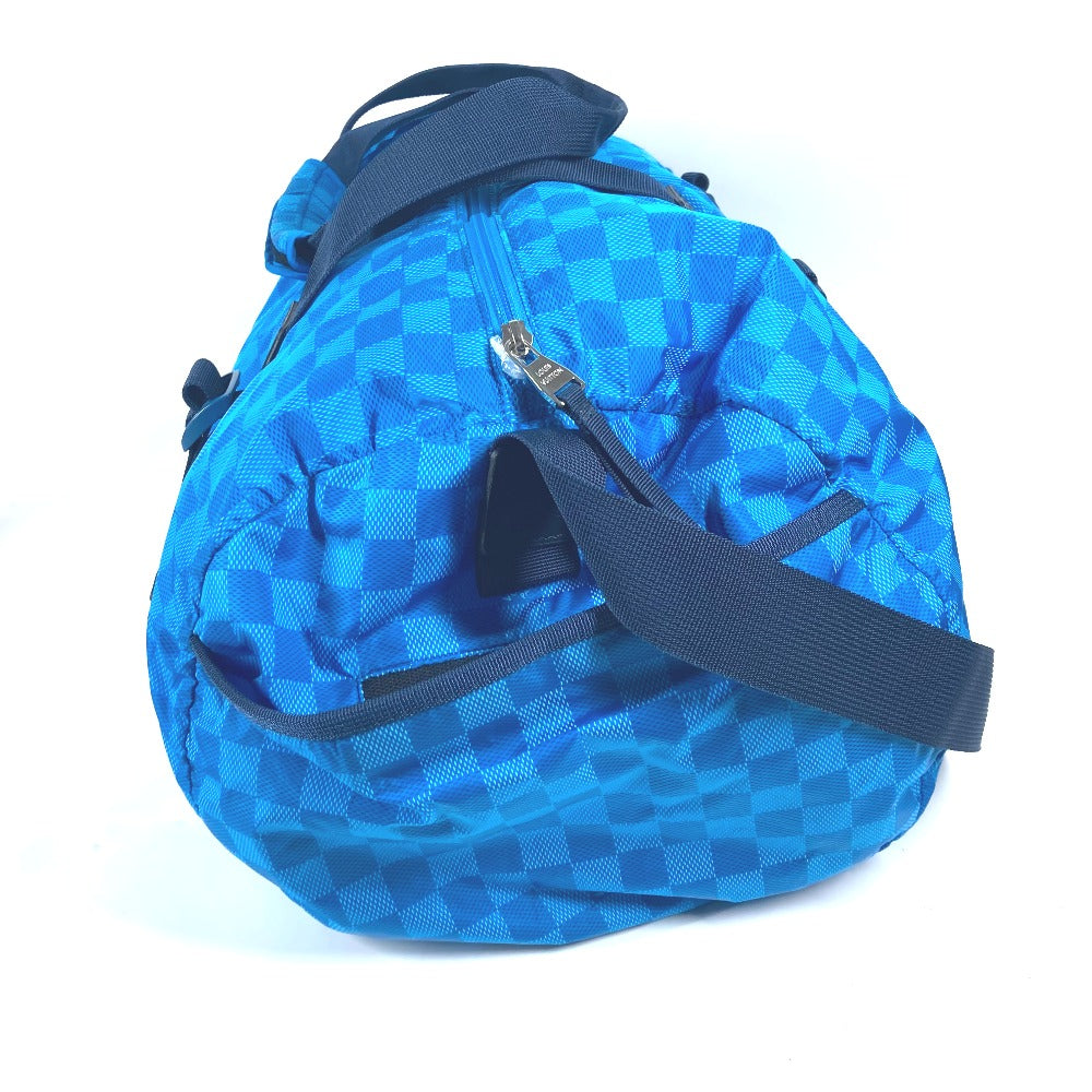 LOUIS VUITTON Boston Duffel bag M97057 Nylon blue Damier Aventure Plat Ktical