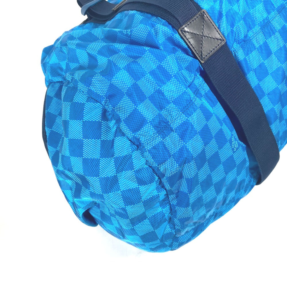 LOUIS VUITTON Boston Duffel bag M97057 Nylon blue Damier Aventure Plat Ktical