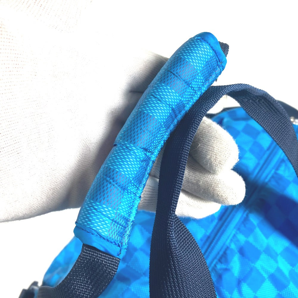 LOUIS VUITTON Boston Duffel bag M97057 Nylon blue Damier Aventure Plat Ktical