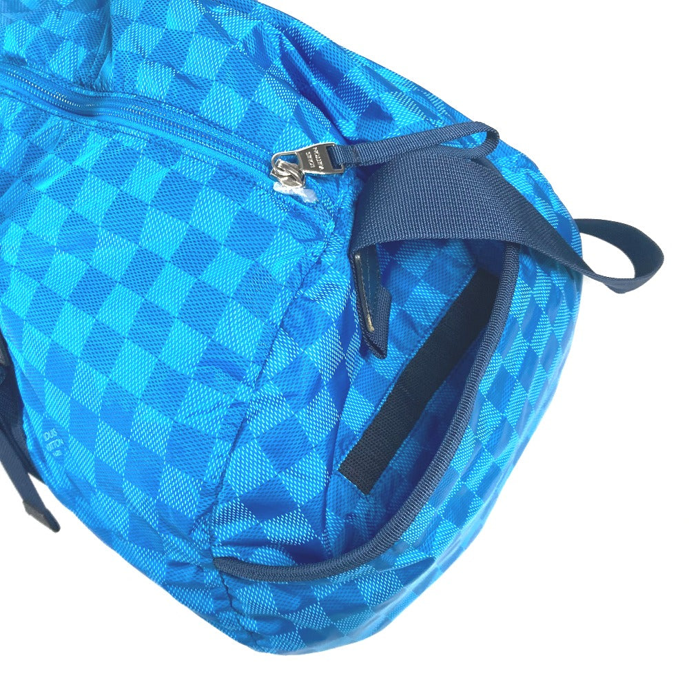 LOUIS VUITTON Boston Duffel bag M97057 Nylon blue Damier Aventure Plat Ktical