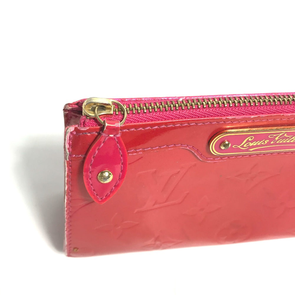 LOUIS VUITTON Pouch M93647 Patent leather pink Monogram Vernis Truth cosmetic Women