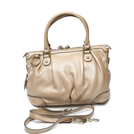 GUCCI Handbag 247902 leather Smokey pink 2WAY bag WG Leather ShoulderWith Strap Crossbody Women