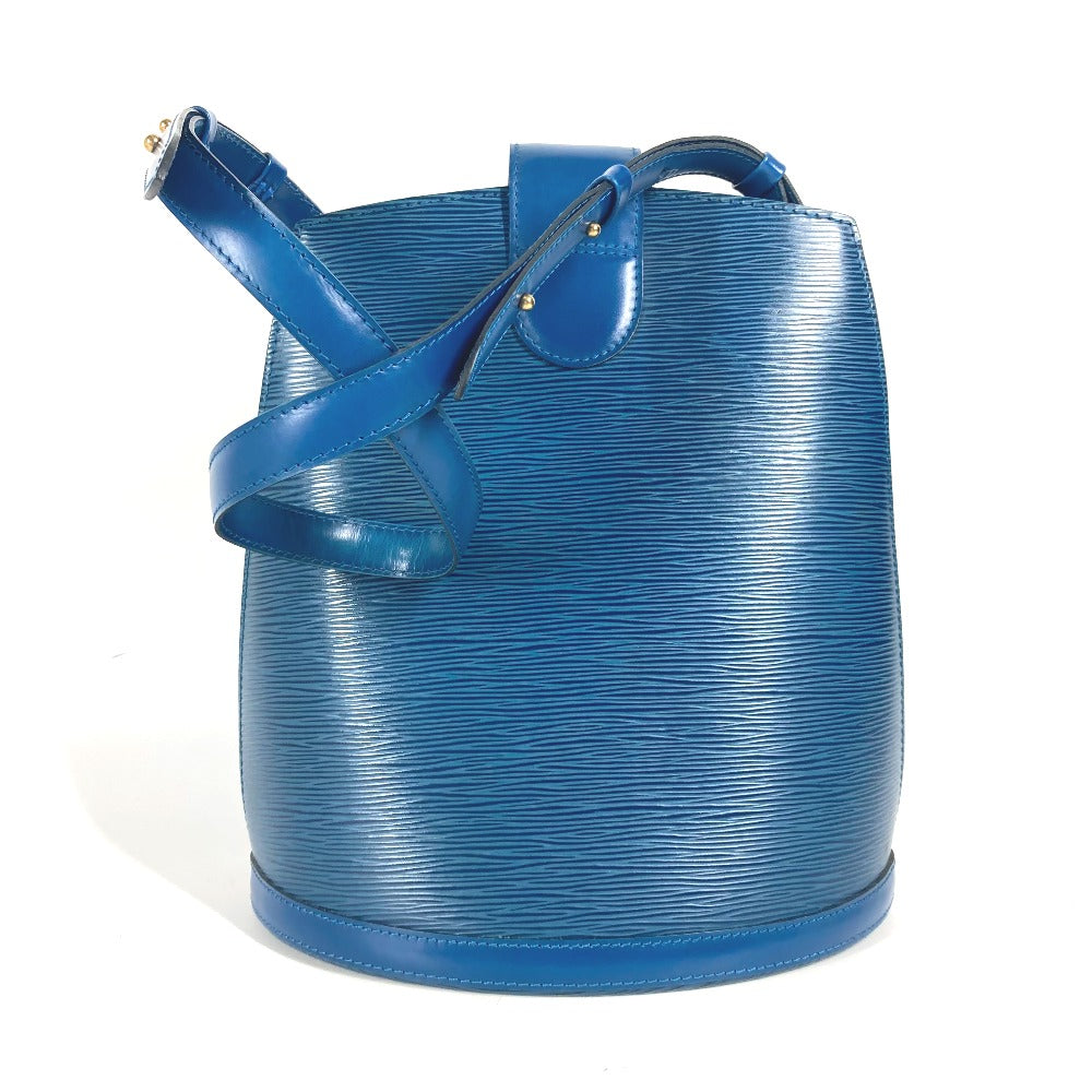 LOUIS VUITTON Shoulder Bag Epi Leather blue Epi Cluny Women