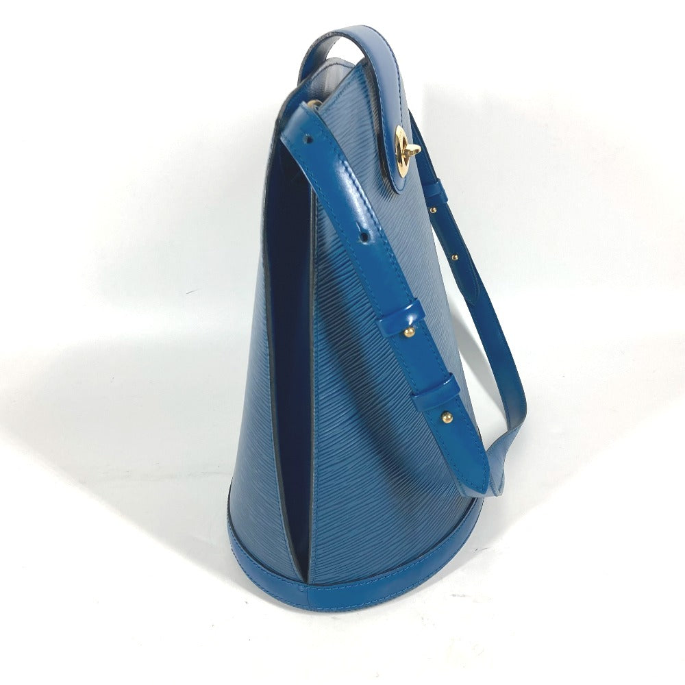 LOUIS VUITTON Shoulder Bag M52255 Epi Leather blue Epi Cluny Women