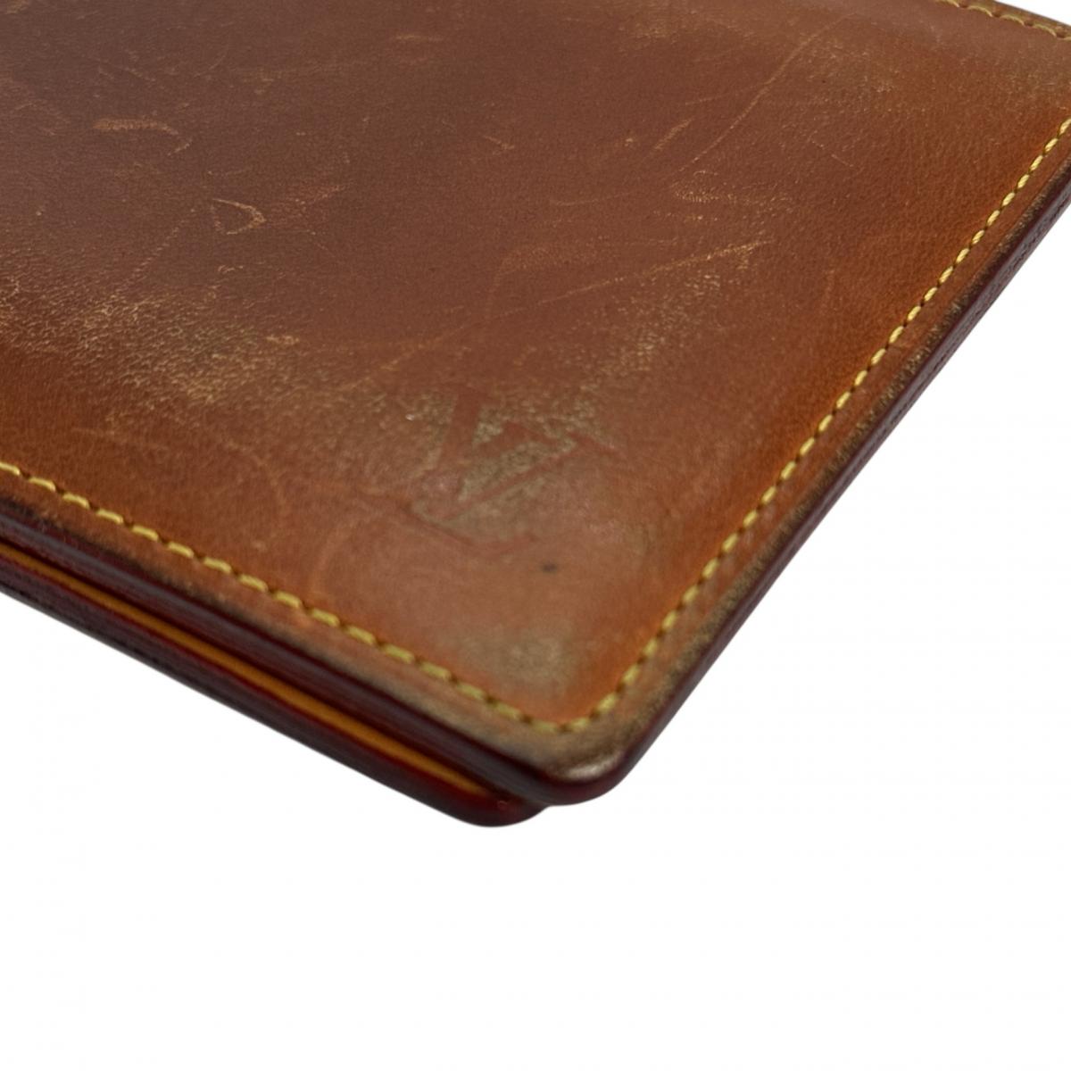 LOUIS VUITTON Bifold Wallet M85015 leather Brown Porte Billets6Cartes Crdit Nomad