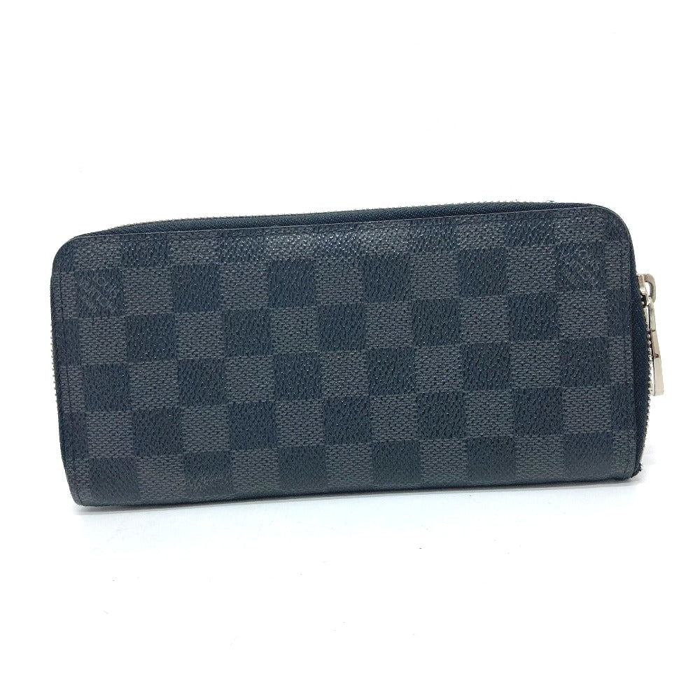 LOUIS VUITTON Long Wallet Purse N63095 Damier Grafitto Canvas black Zippy Wallet Vertical mens