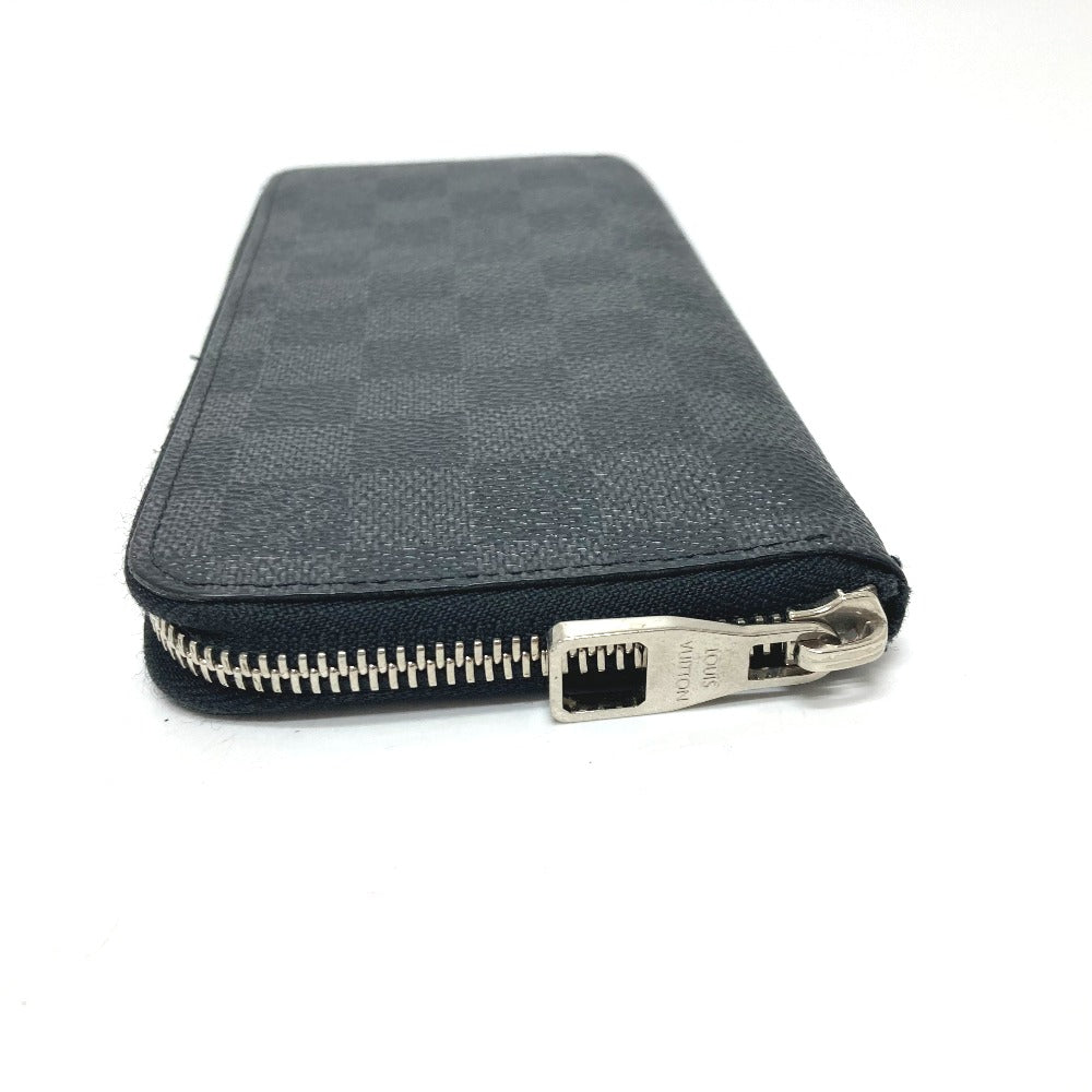 LOUIS VUITTON Long Wallet Purse N63095 Damier Grafitto Canvas black Zippy Wallet Vertical mens