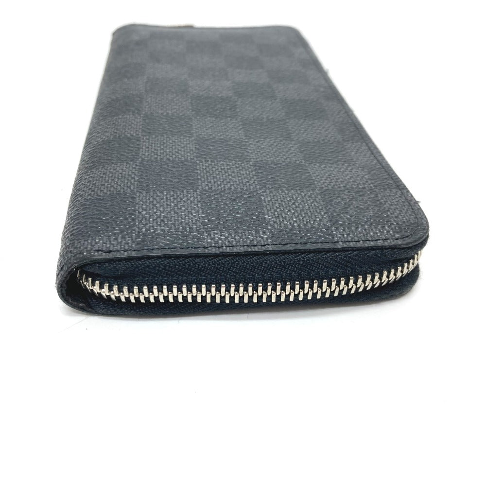 LOUIS VUITTON Long Wallet Purse N63095 Damier Grafitto Canvas black Zippy Wallet Vertical mens