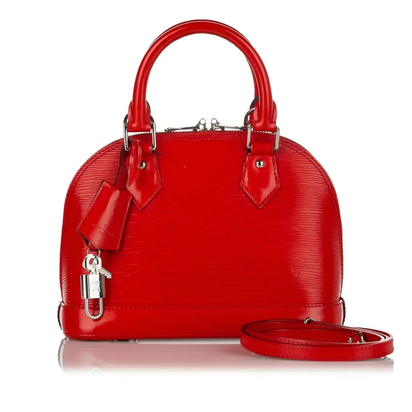 Louis Vuitton Alma BB Red Epi Handbag