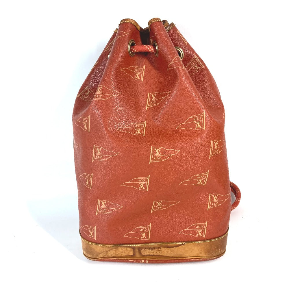LOUIS VUITTON Shoulder Bag M80026 Leather / PVC Brown LVCUP Louis Vuitton Cup Saint Tropez Women