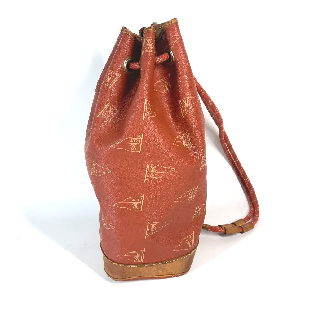 LOUIS VUITTON Shoulder Bag M80026 Leather / PVC Brown LVCUP Louis Vuitton Cup Saint Tropez Women