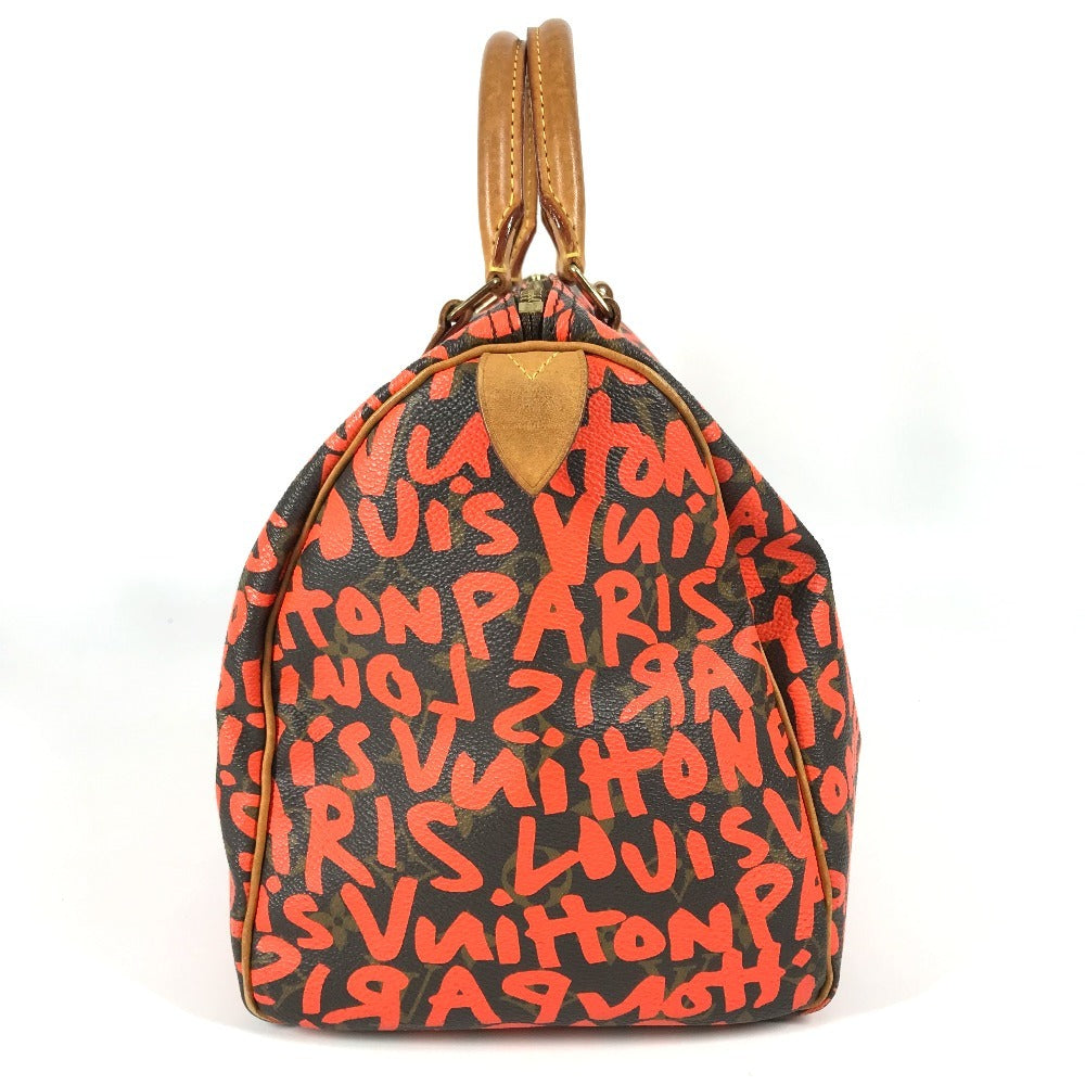 LOUIS VUITTON Boston Duffel bag M93705 MonogramGraffitiCanvas Orange Monogram graffiti Speedy 30 unisex(Unisex)