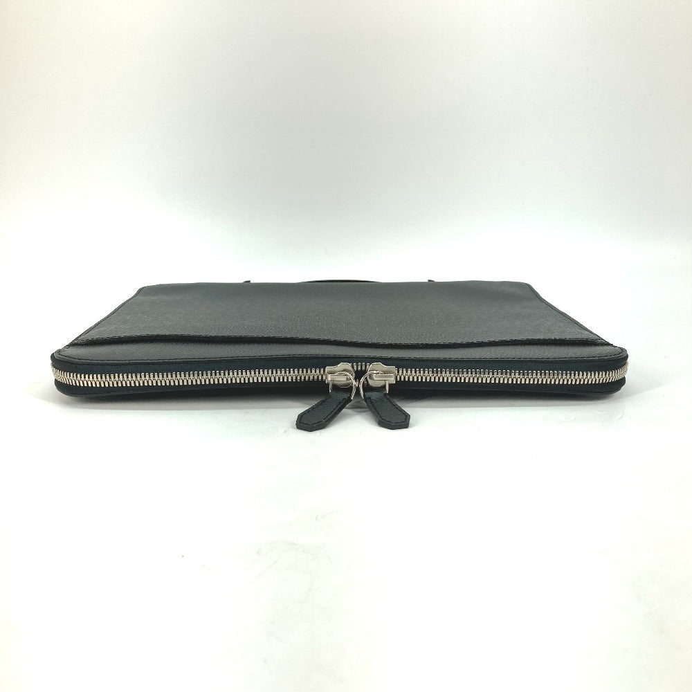 LOUIS VUITTON Business bag Taiga Leather black Taiga Vladimir mens