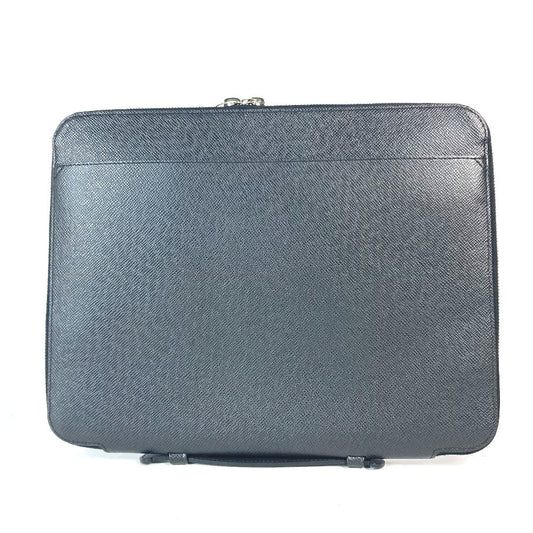 LOUIS VUITTON Clutch bag M32612 Taiga Leather black Taiga Vladimir