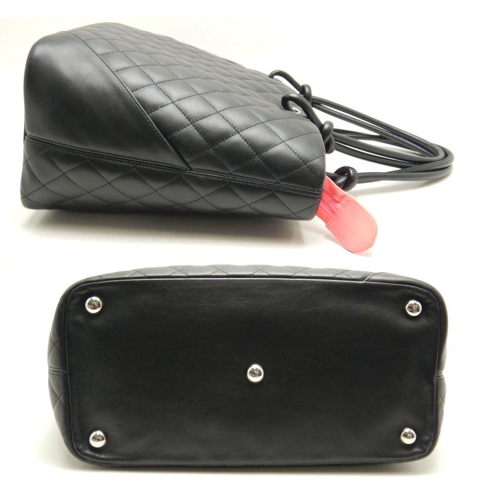 Chanel Large Tote Bag Cambon Line Calf Black