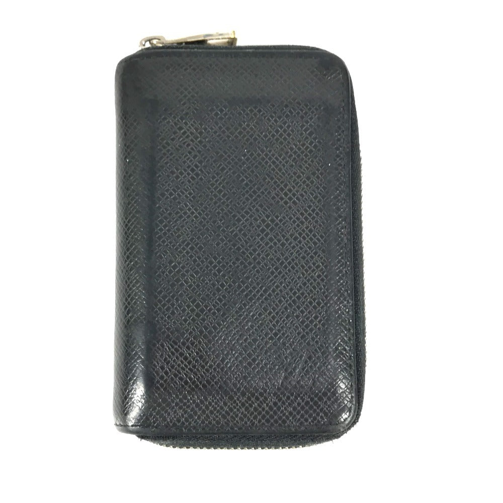 LOUIS VUITTON Coin case M32832 Taiga Leather black Taiga Zip around purse mens