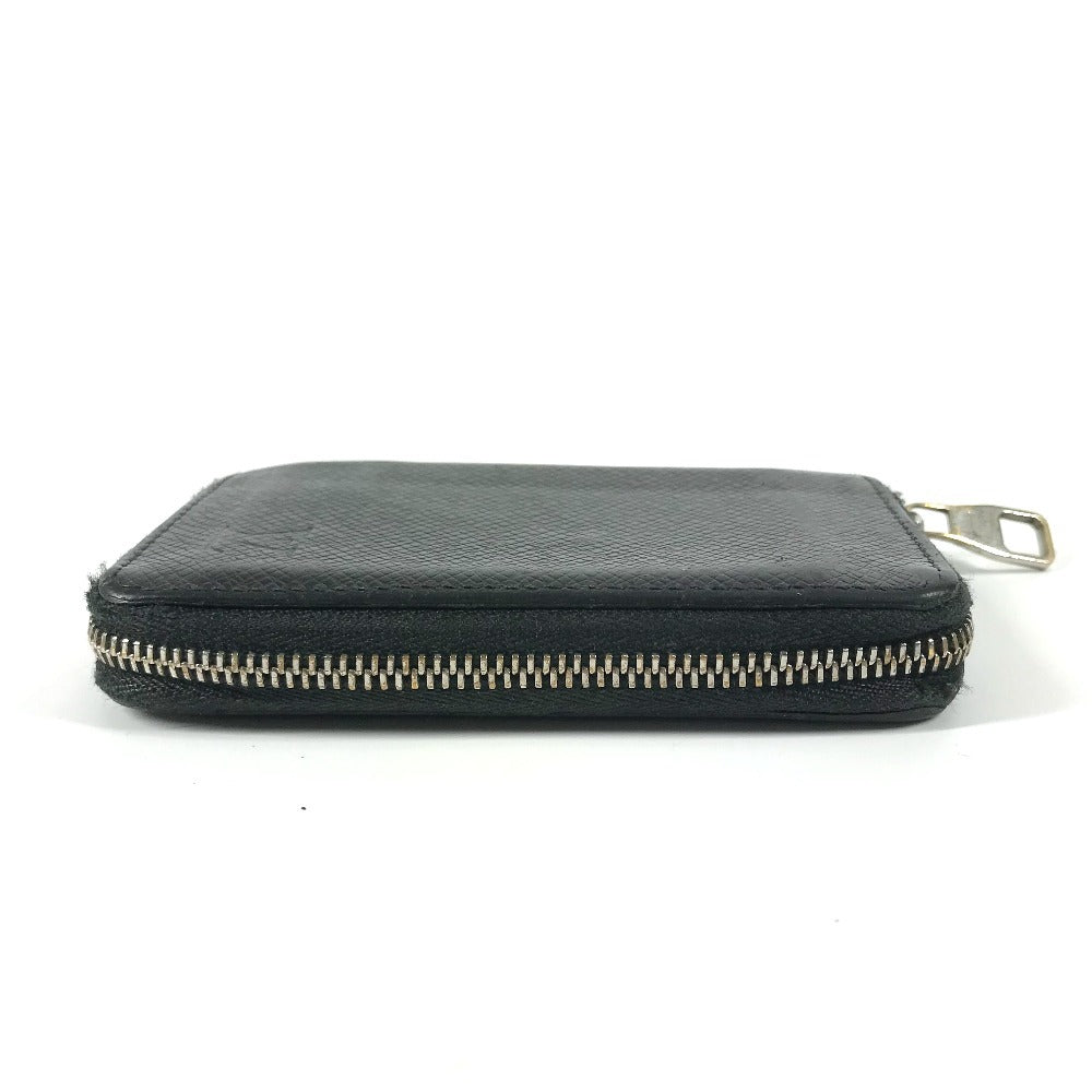 LOUIS VUITTON Coin case M32832 Taiga Leather black Taiga Zip around purse mens