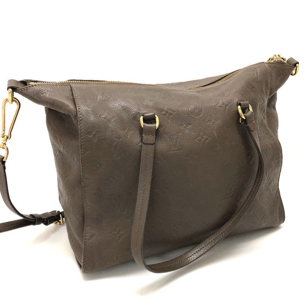 LOUIS VUITTON Handbag Monogram Ann Platt Leather Brown Monogram Unplant Remunize PM Women