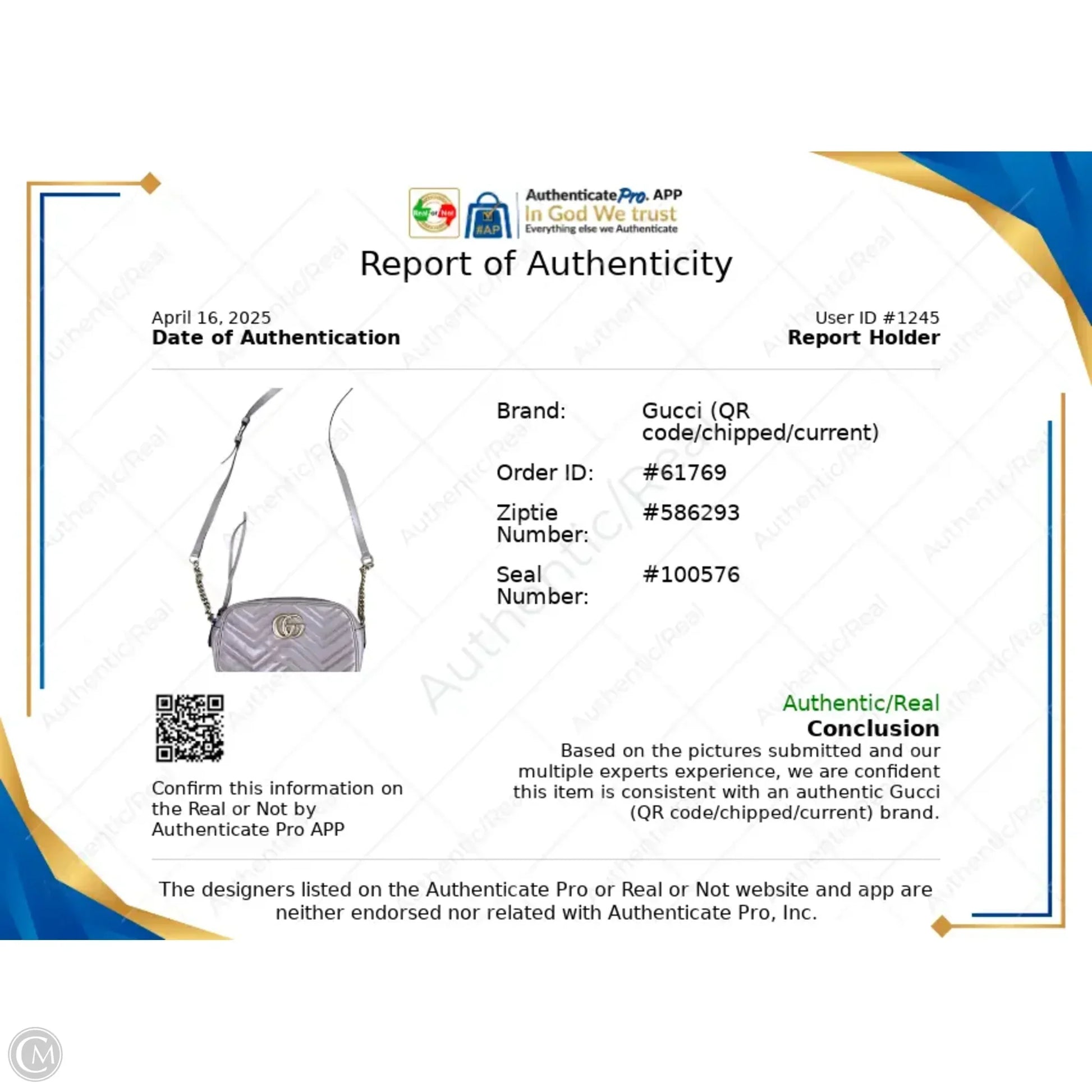 Gucci Designer Crossbody