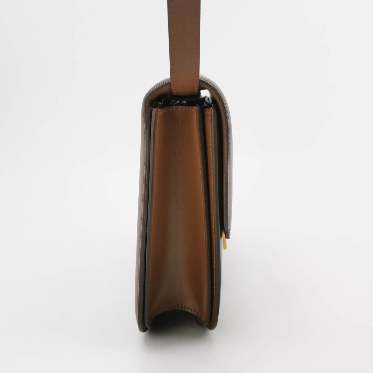 CELINE Classic Box Flap Caramel Brown Leather crossbody bag