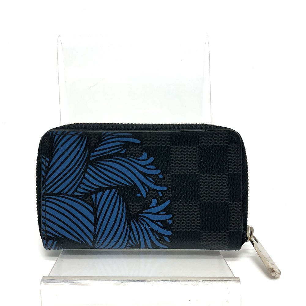 LOUIS VUITTON Coin case N41687 Damier Grafitto Canvas black Damier Grafitte Christopher Nemeth Zippy mens