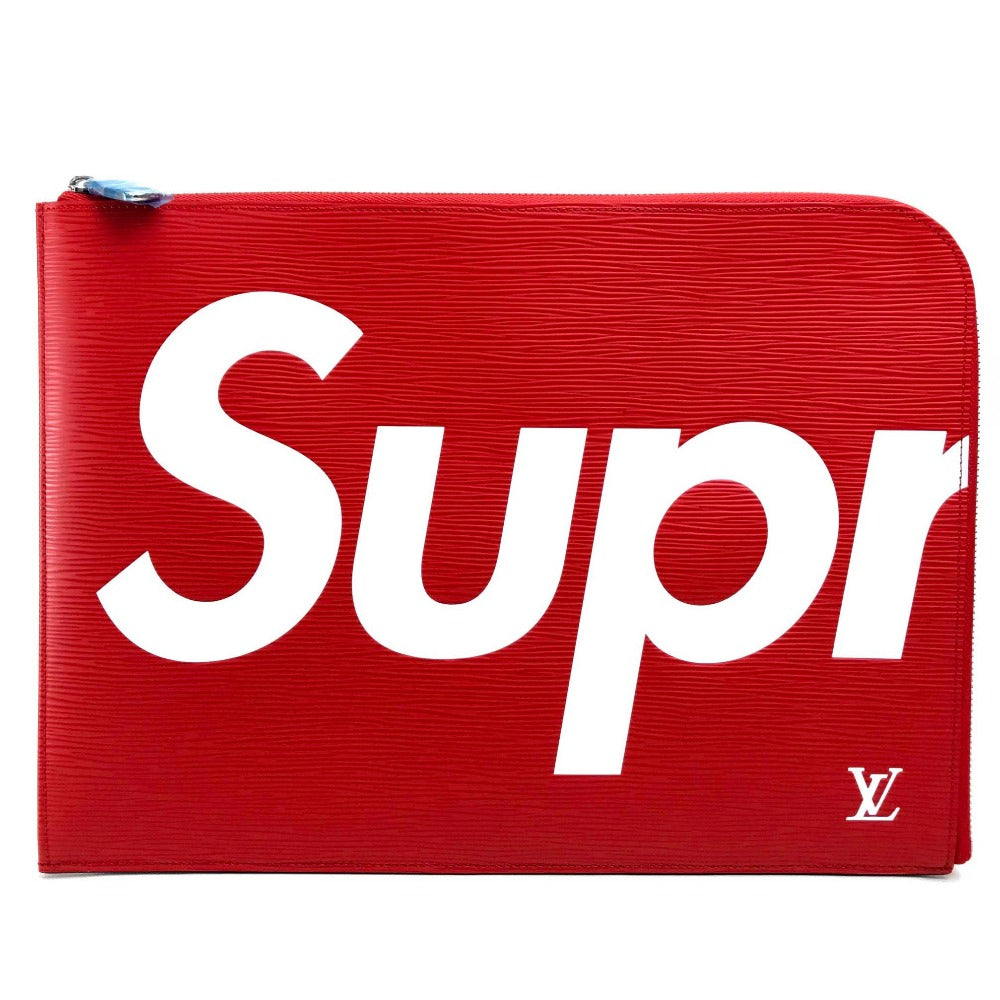 LOUIS VUITTON Clutch bag M67722 Epi Leather Red Louis Vuitton x Supreme Epi Pochette Joule GM unisex(Unisex)