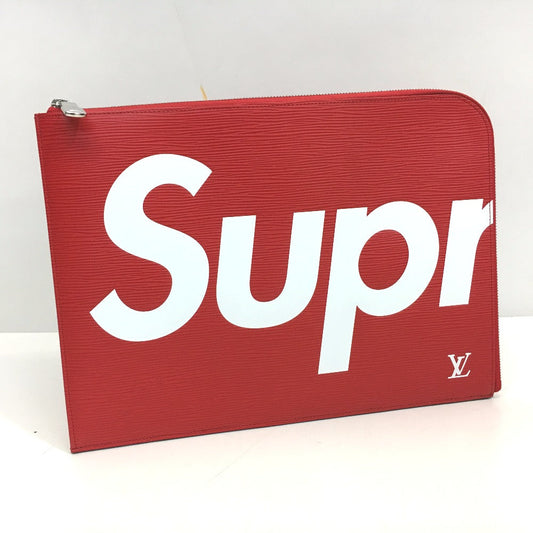 LOUIS VUITTON Clutch bag M67722 Epi Leather Red Louis Vuitton x Supreme Epi Pochette Joule GM unisex(Unisex)