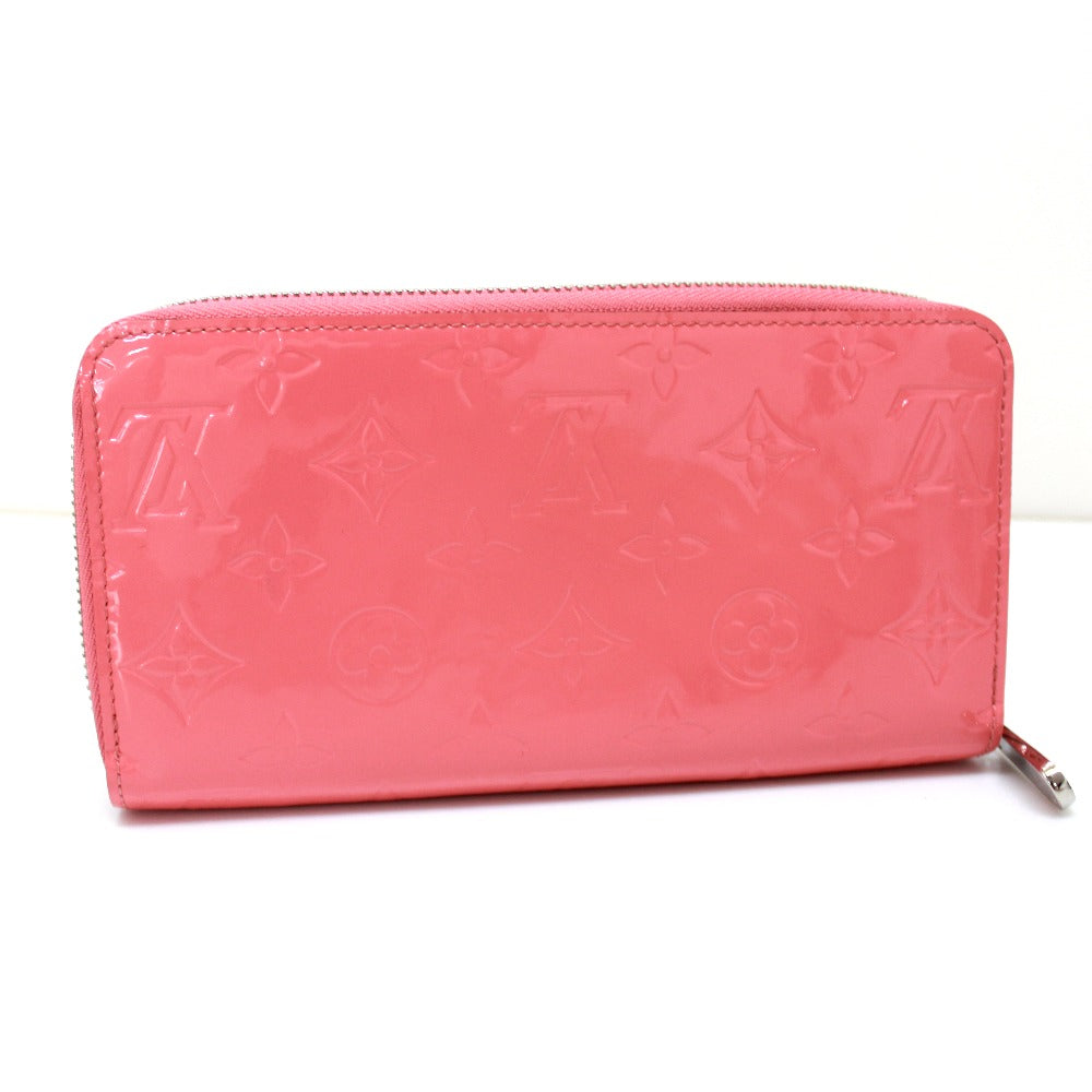 LOUIS VUITTON Long Wallet Purse M61562 Monogram Vernis pink Monogram Vernis Zippy wallet Women